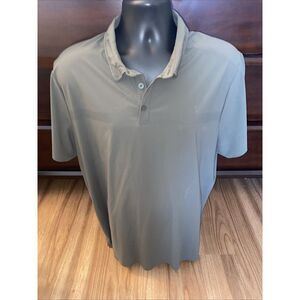Rhone‎ Shirt Mens Size XXL Olive Green Polo Performance Stretch Activewear